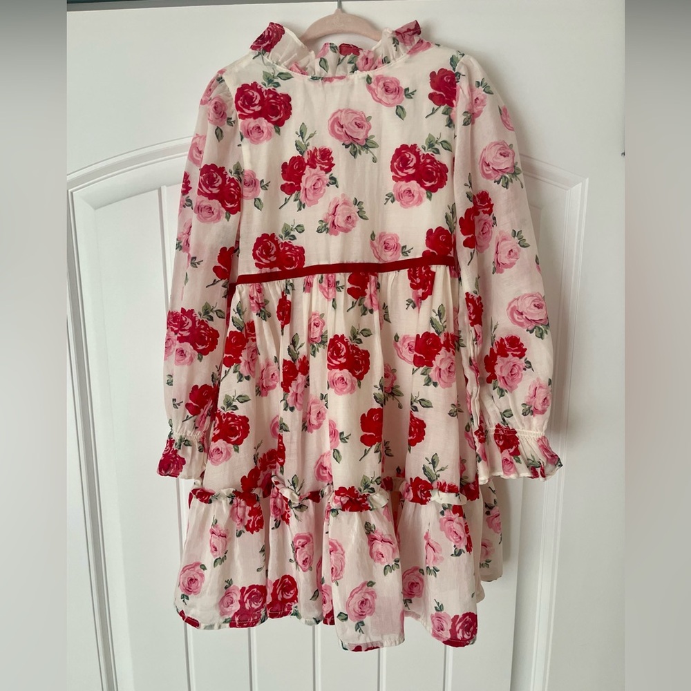 Janie and Jack Rose Ruffle Dress - Picture 2 of 6